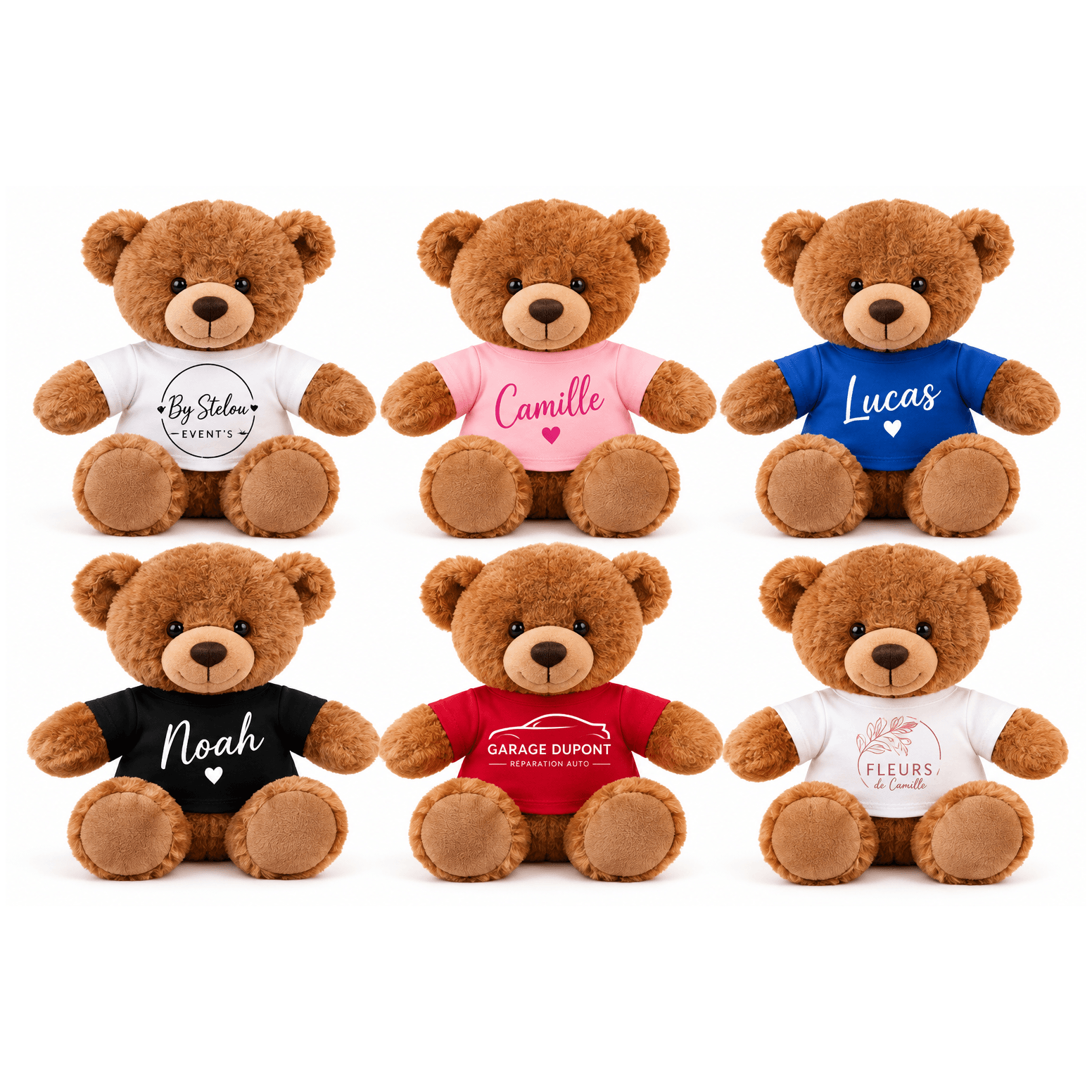 Ourson avec t-shirt en polyester