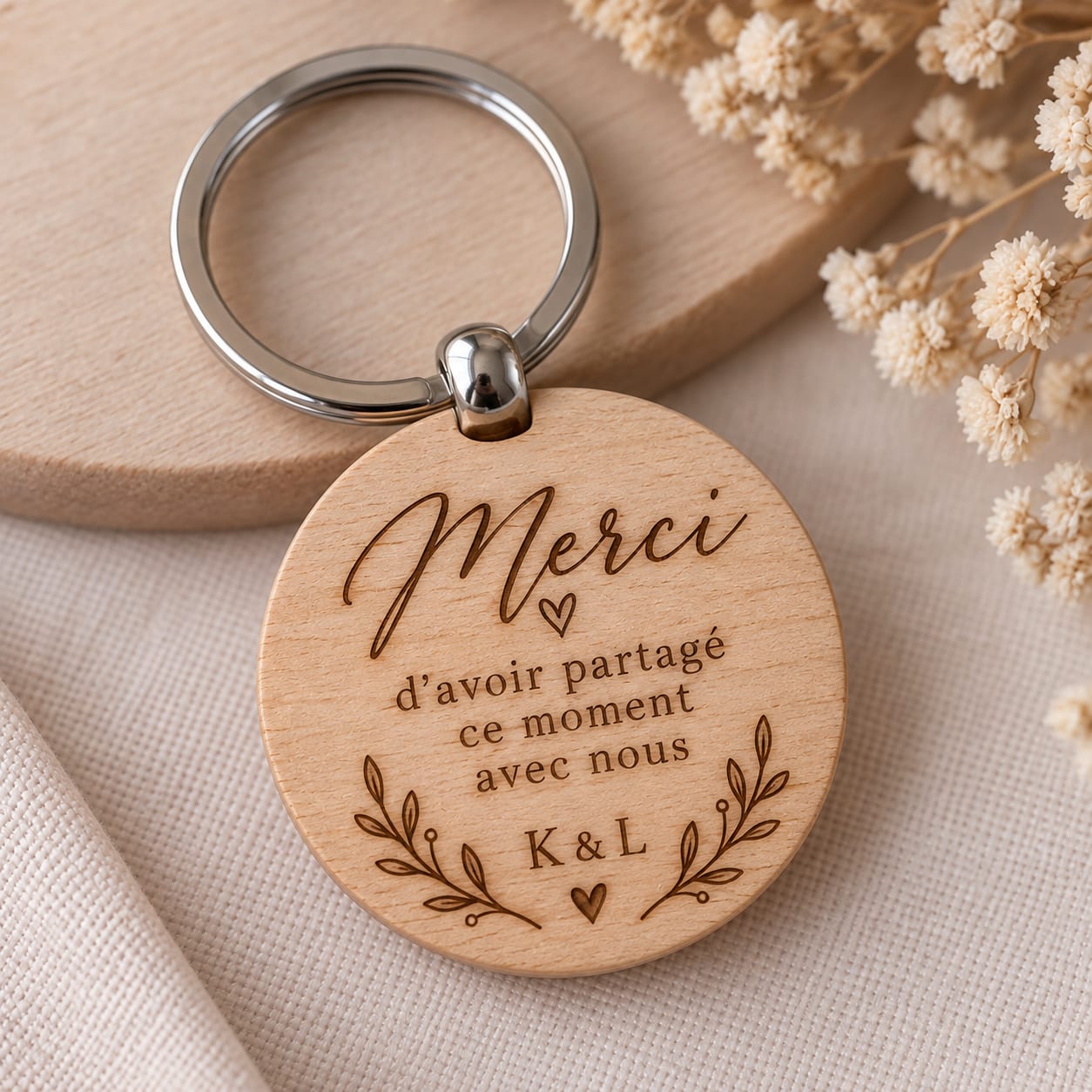 Porte-clé rond